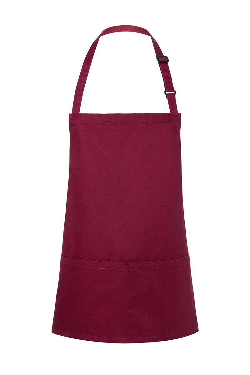 Kurze Latzschürze Basic mit Schnalle und Tasche