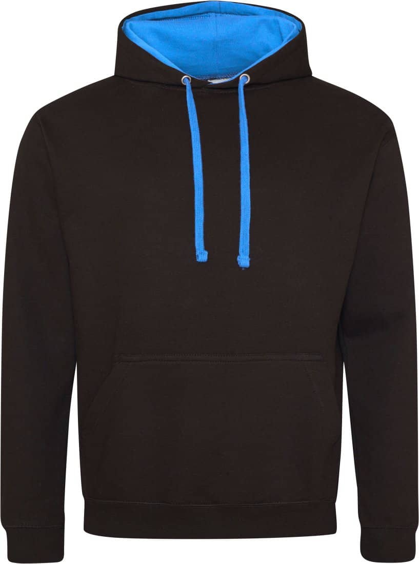 Varsity Hoodie Jet Black / Sapphire Blue