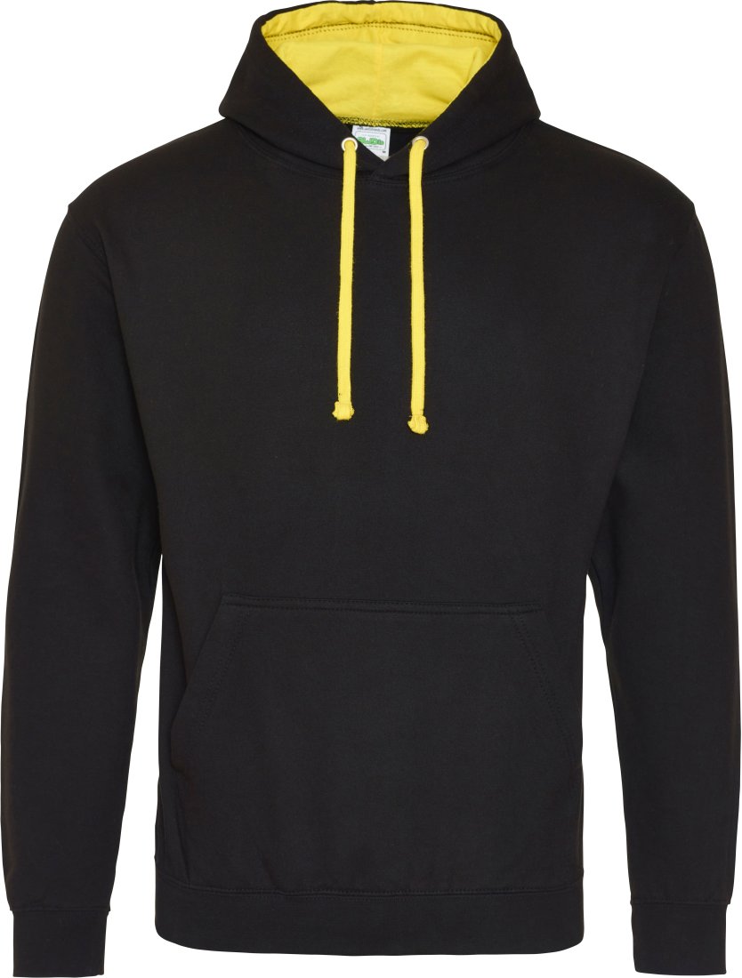 Varsity Hoodie Jet Black / Sun Yellow