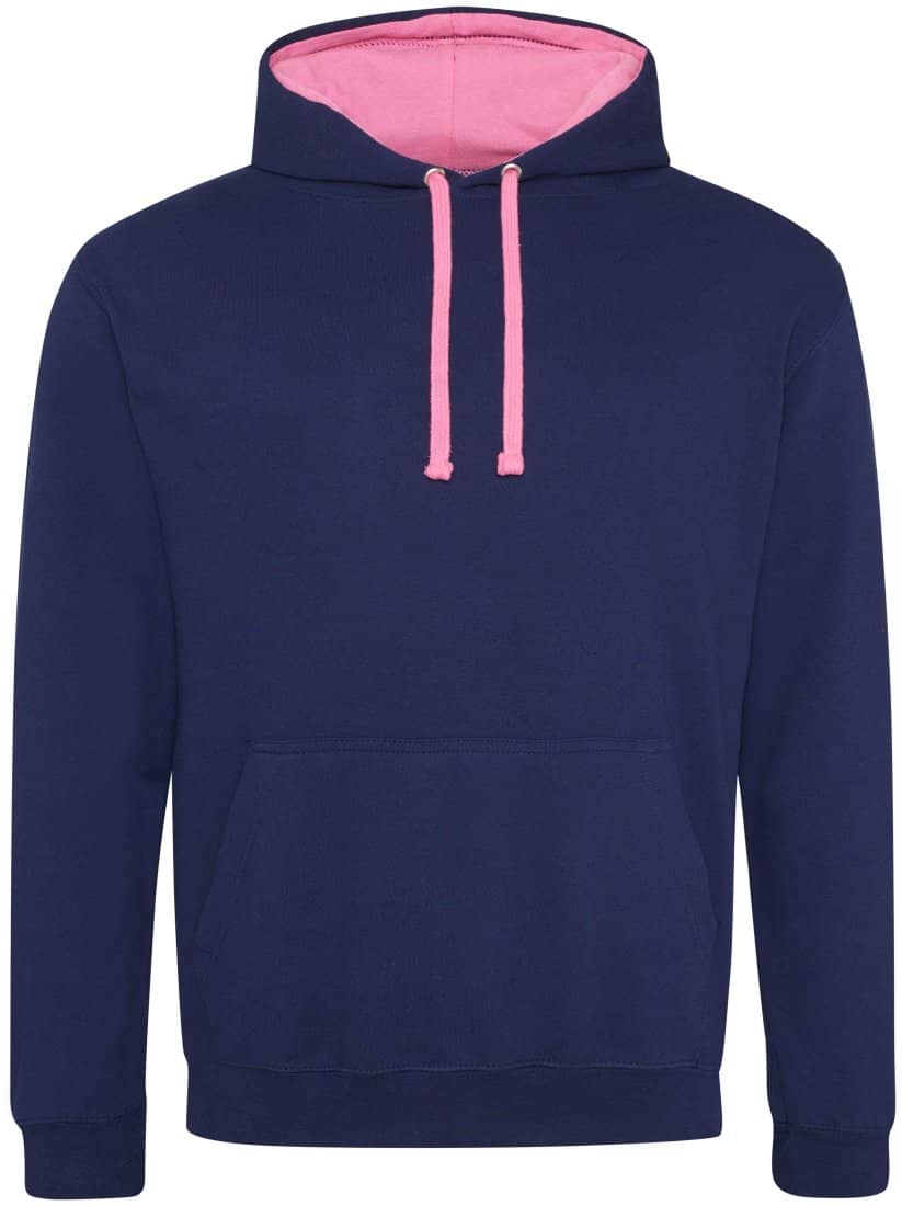 Varsity Hoodie Oxford Navy / Candyfloss Pink
