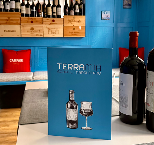 Speisekarten mit Rückendrahtheftung - Matt