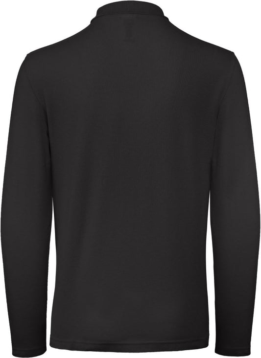 B&C ID.001 Polo Shirt Unisex Black Langarm