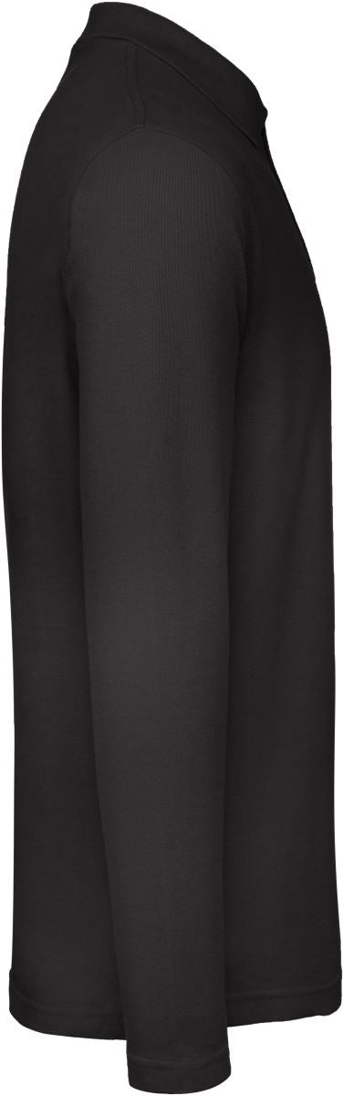 B&C ID.001 Polo Shirt Unisex Black Langarm