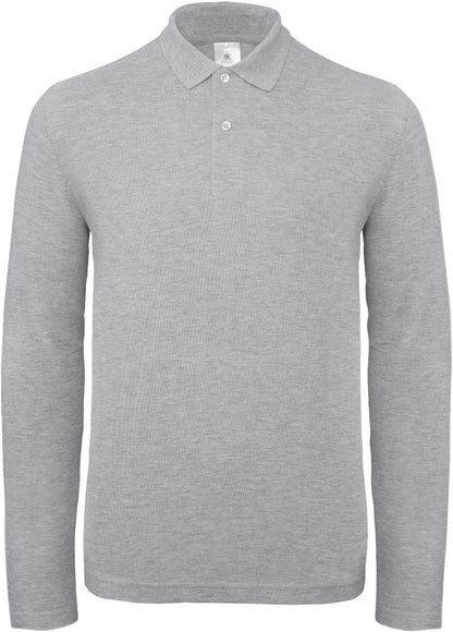 B&C ID.001 Polo Shirt Unisex Black Langarm