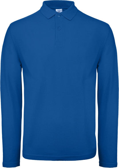 B&C ID.001 Polo Shirt Unisex Black Langarm