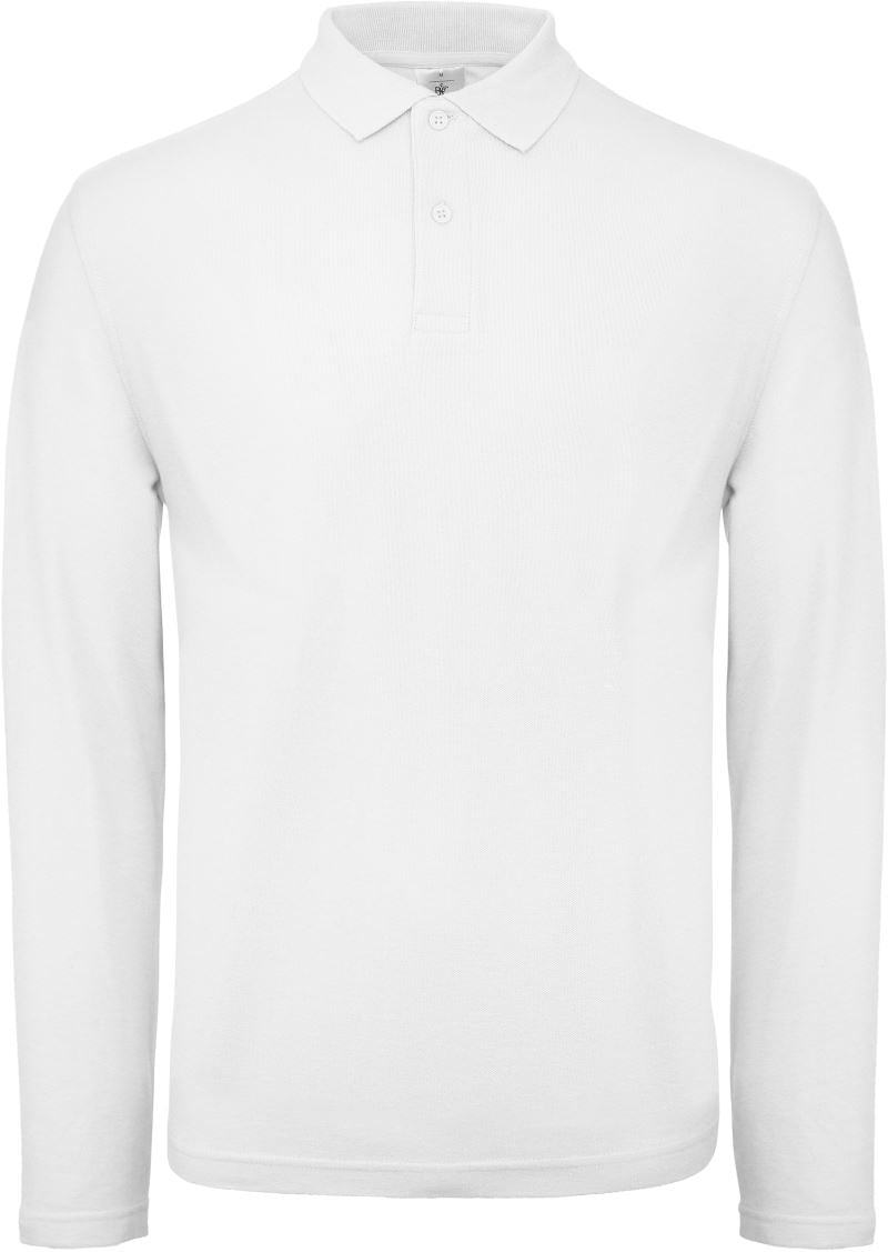 B&C ID.001 Polo Shirt Unisex Black Langarm