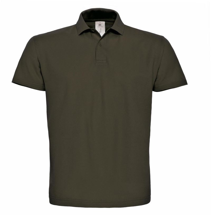 ID.001 Piqué Polo mit Logo Druck auf Brust