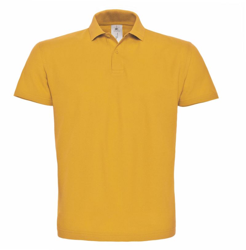 ID.001 Piqué Polo mit Logo Druck auf Brust