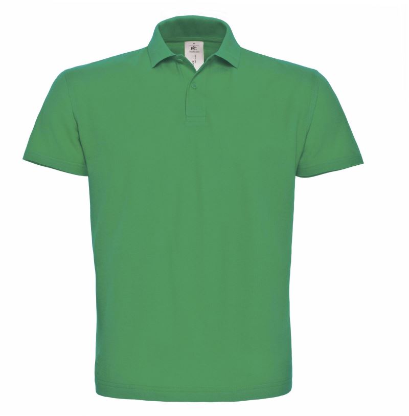ID.001 Piqué Polo mit Logo Druck auf Brust