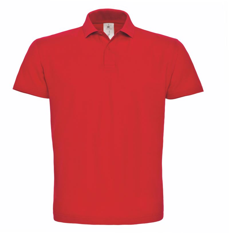 ID.001 Piqué Polo mit Logo Druck auf Brust