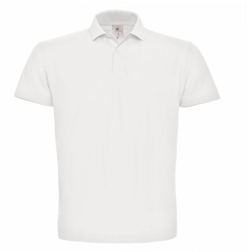 ID.001 Piqué Polo mit Logo Druck auf Brust
