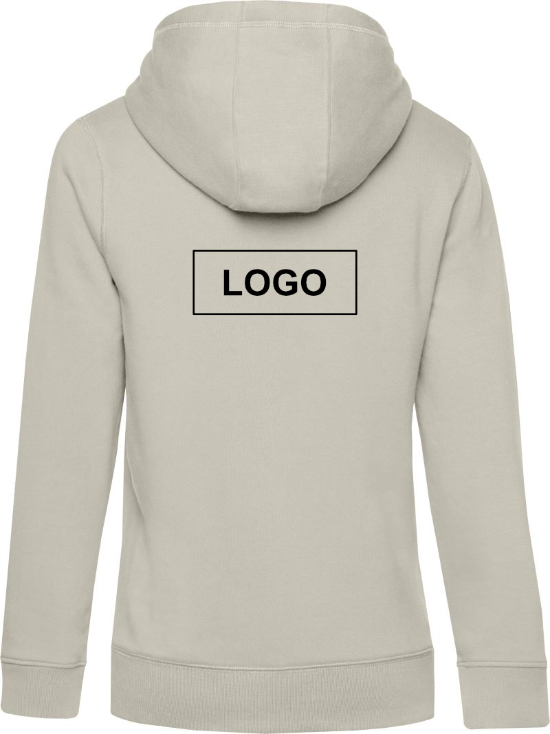 B&C QUEEN Damen Hoodie Grey Fog