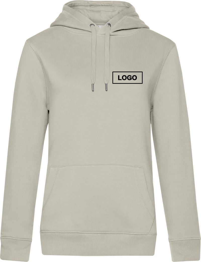 B&C QUEEN Damen Hoodie Grey Fog