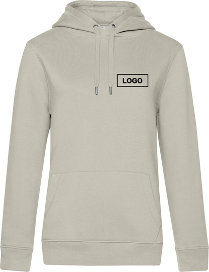 B&C QUEEN Damen Hoodie Grey Fog