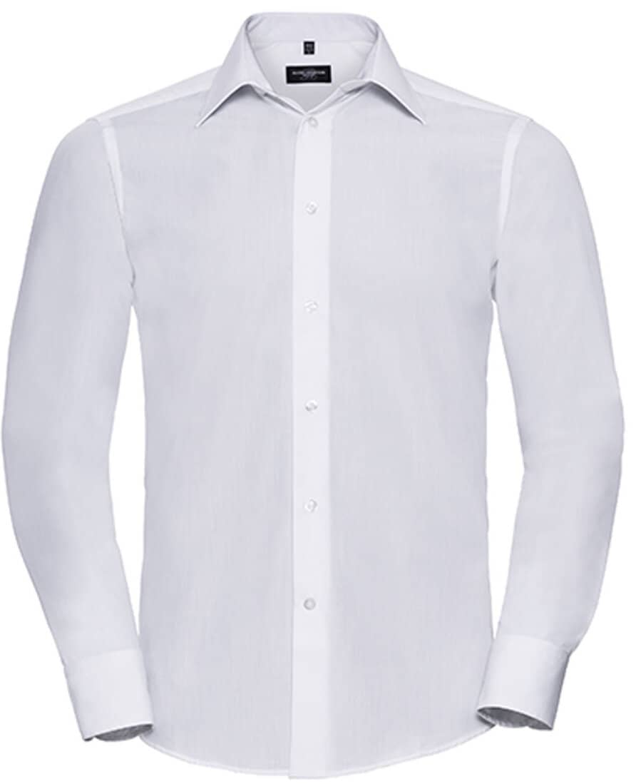 Z924 Men`s Long Sleeve Polycotton Tailored Poplin Shirt