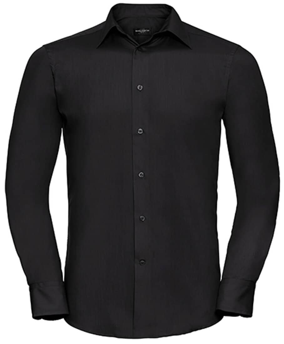 Z924 Men`s Long Sleeve Polycotton Tailored Poplin Shirt