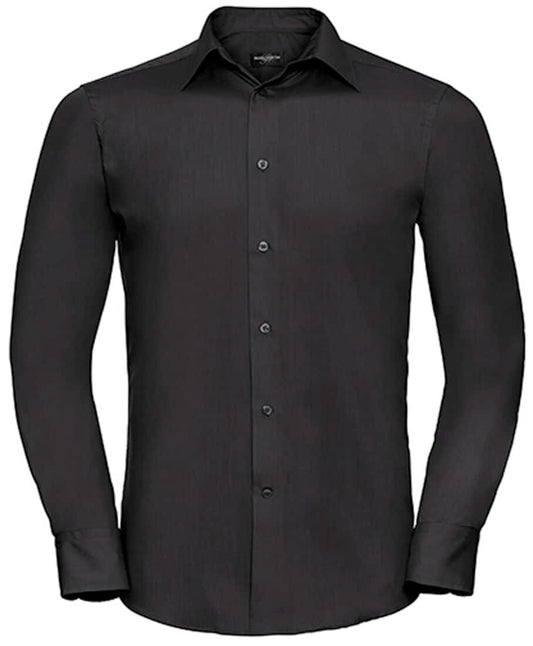 Z924 Men`s Long Sleeve Polycotton Tailored Poplin Shirt